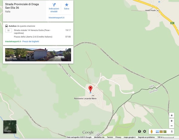 Strada Provinciale di Draga San Elia 36  Google Maps